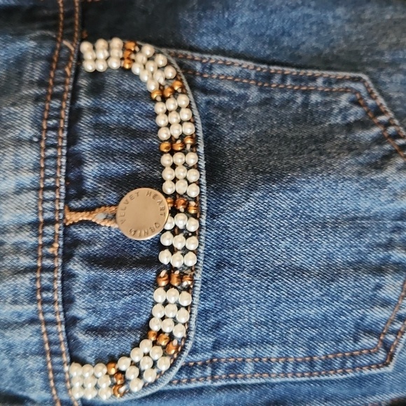 Beaded jean jacket - Picture 7 of 11